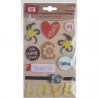 Pegatinas Scrapbooking Purpurina