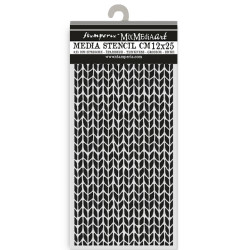 Stencil 12x25 Stamperia Whispering woods kniting patern