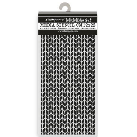 Stencil 12x25 Stamperia Whispering woods kniting patern