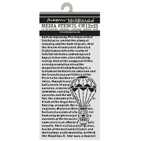 Stencil 12x25 Stamperia Voyages Fantastiques por encima de las nubes
