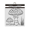 Stencil 12x12 Stamperia Whispering woods mushrooms