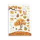 Washi pad 8 hojas A5 Coffee and chocolate Stamperia