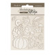 Decorative Chips 14x14 cms Stamperia Whispering woods pumpkin
