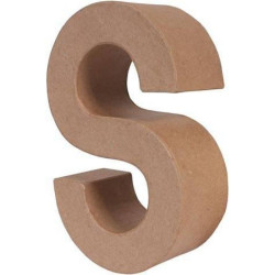 Letra cartón A Alto 16,5 x fondo 5,5 cm