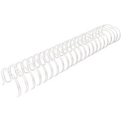 Wire 3/4 " ( 23 anillas) 19 mm Artis Decor Blanco