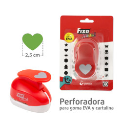 Perforadora Especial Goma EVA 2.5 cms CORAZON
