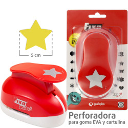 Perforadora Especial Goma EVA 5,0 cms ESTRELLA