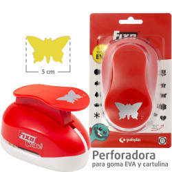 Perforadora Especial Goma EVA 5,0 cms MARIPOSA