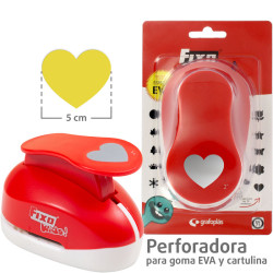 Perforadora Especial Goma EVA 5,0 cms CORAZON