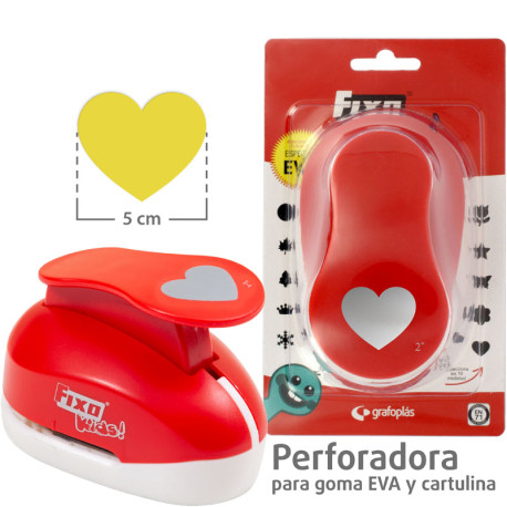 Perforadora Especial Goma EVA 5,0 cms CORAZON