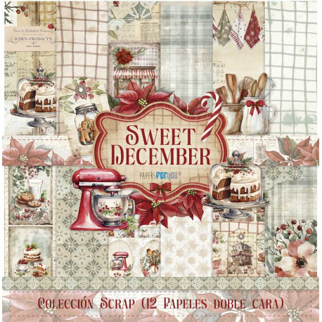 Colección Scrap 30X30 Papers For You  Sweet December