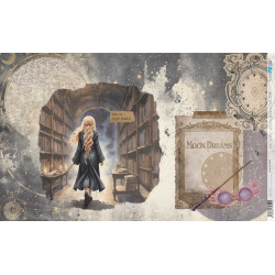 Papel de arroz Moon Dreams Wizarding Adventure III PapersForYou 54x33cm