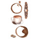 Decorative Transfers  Coffee PapersForYou 15x30cm
