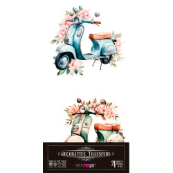 Decorative Transfers  Scooter PapersForYou 15x30cm