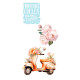 Decorative Transfers  Scooter PapersForYou 15x30cm