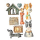 Stamperia Silicone mold A5 Furry Friends I love my dog