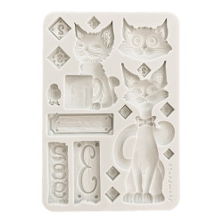 Stamperia Silicone mold A5 Furry Friends Cats