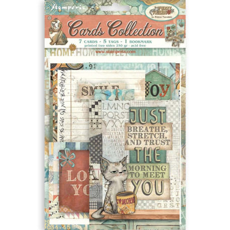 Set Tarjetas Stamperia Alice in Wonderland