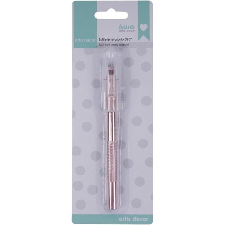Estilete rotatorio 360º agarre soft Artis Decor Rosa Bebe