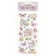 Rub-on Stamperia 10.16x21.6 cms. Quiet Days Hortensia y Mariposa