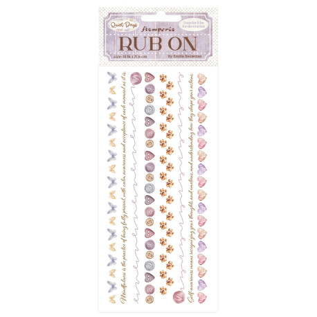 Rub-on 10.16x21.6 cms. Our way