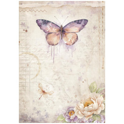 Papel de Arroz Stamperia Quiet Days Mariposa