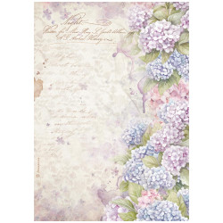 Papel de Arroz Stamperia Quiet Days Hortensia