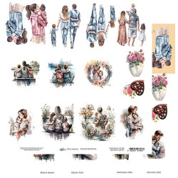 Hoja Recortables Alchemy of Art 30x30 cms. Our Family