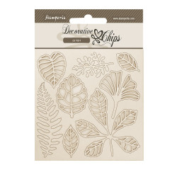 Decorative Chips 14x14 cms Stamperia Herbarium Silvae Hojas