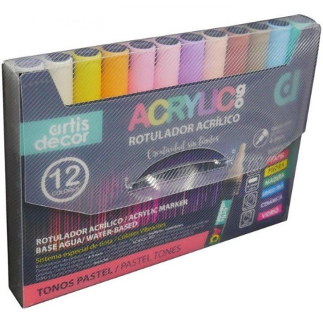 Set 80 rotuladores Artis decor doble punta base alcohol