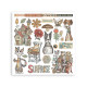 Rub-on Stamperia Set 6 Hojas 15.5x15 cms. Furry Friends