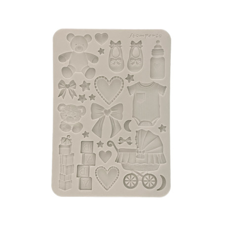 Stamperia Silicone mold A5 Baby Accesorios