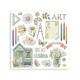 Rub-on Stamperia Set 6 Hojas 15.5x15 cms. Daisy art