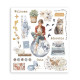 Rub-on Stamperia Set 6 Hojas 20.5x23 cms. Secret Diary