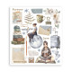 Rub-on Stamperia Set 6 Hojas 20.5x23 cms. Secret Diary