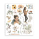 Rub-on Stamperia Set 6 Hojas 20.5x23 cms. Secret Diary
