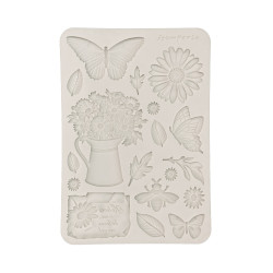 Stamperia Silicone mold A5 Daisy Art Margarita y Mariposa