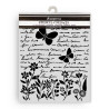 Stencil Stamperia 20x25 Daisy Art Letra y Mariposa