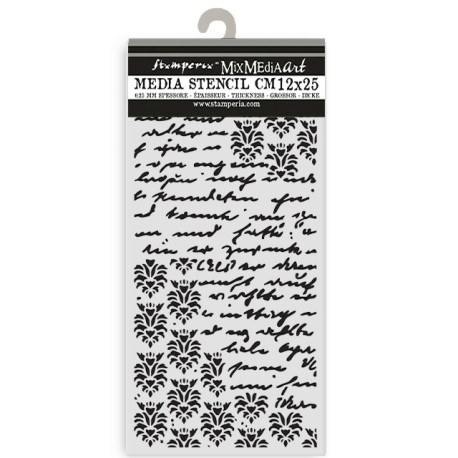 Stencil 12x25 Stamperia Secret Diary