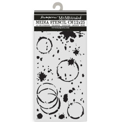 Stencil 12x25 Stamperia Secret Diary Salpicadura de tinta
