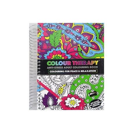 Libro para Colorear Adultos 80 Diseños Espiral