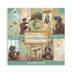 Colección Stamperia 30 x30  A new Beginning