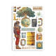 Washi pad 8 hojas A5 Coffee and chocolate Stamperia