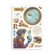 Washi pad 8 hojas A5 Coffee and chocolate Stamperia