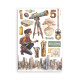 Washi pad 8 hojas A5 Coffee and chocolate Stamperia