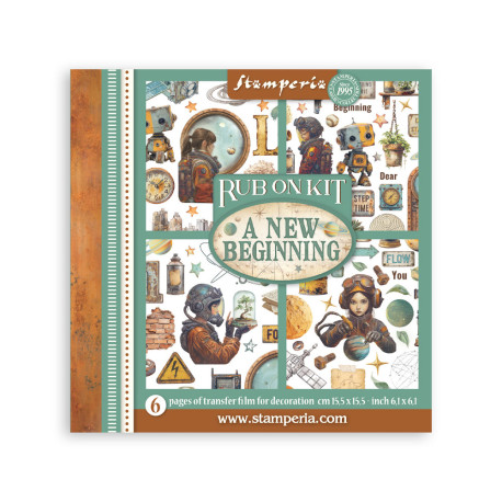 Rub-on 10.16x21.6 cms. Our way