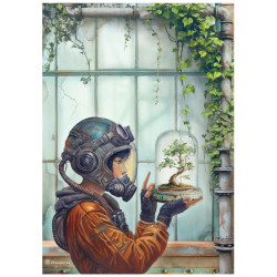 Papel de Arroz Stamperia A new Beginning terrario