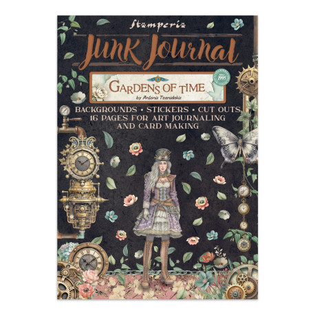 Junk Journal Stamperia Backgrounds Gardens of Time