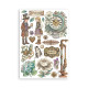 Washi pad 8 hojas A5 Coffee and chocolate Stamperia