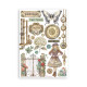 Washi pad 8 hojas A5 Coffee and chocolate Stamperia
